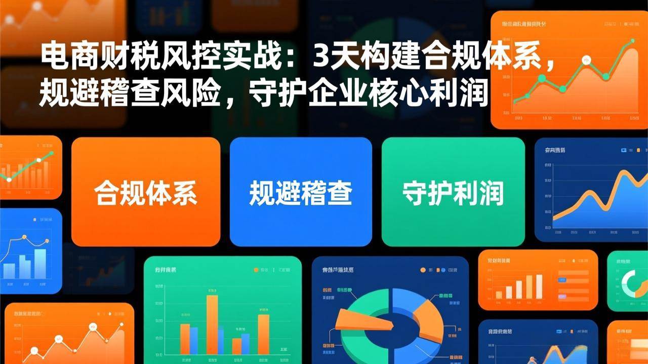 （17197期）电商财税风控实战：3天构建合规体系，规避稽查风险，守护企业核心利润-华夏圈