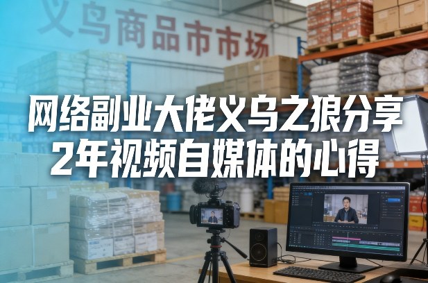 网络副业大佬义乌之狼分享2年视频自媒体的心得【文档】-华夏圈