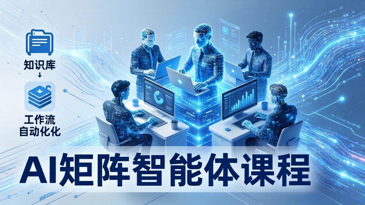 （17759期）AI矩阵智能体实战：100个数字员工批量生产内容，文本知识库+工作流自动化全搞定-华夏圈