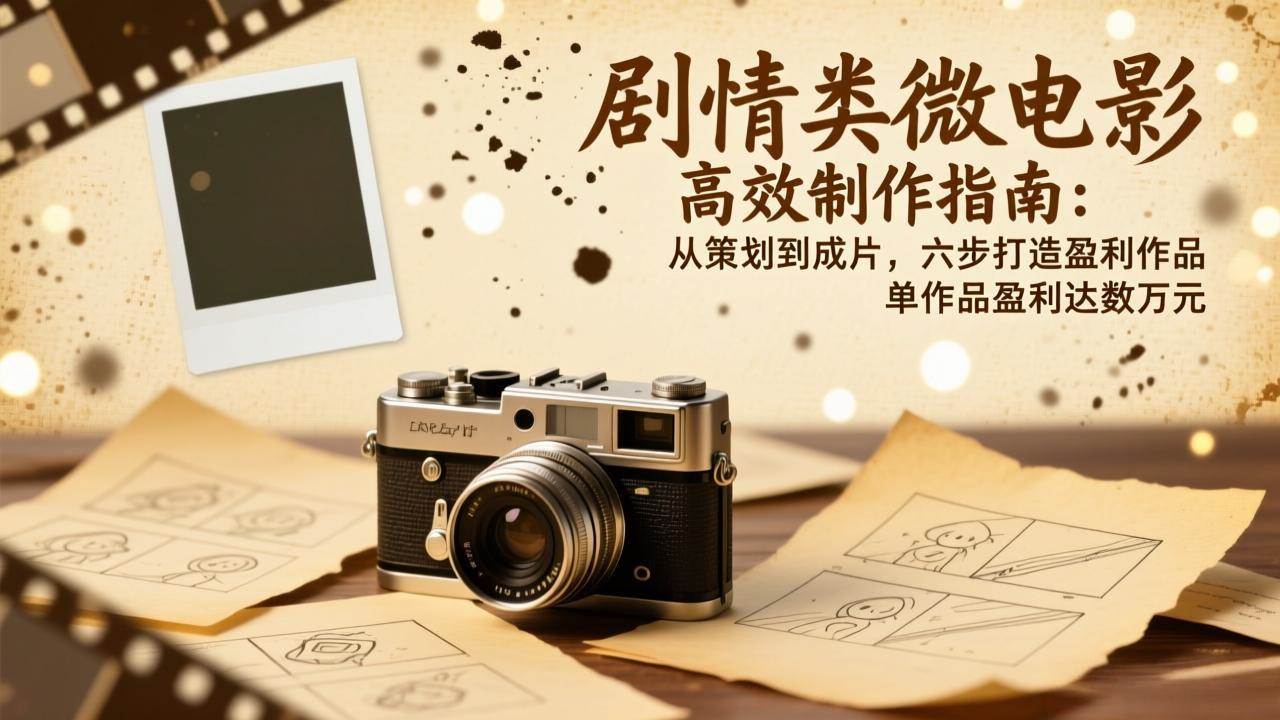 （17086期）剧情类微电影高效制作指南：从策划到成片，六步打造盈利作品，单作品盈利达数万元-华夏圈