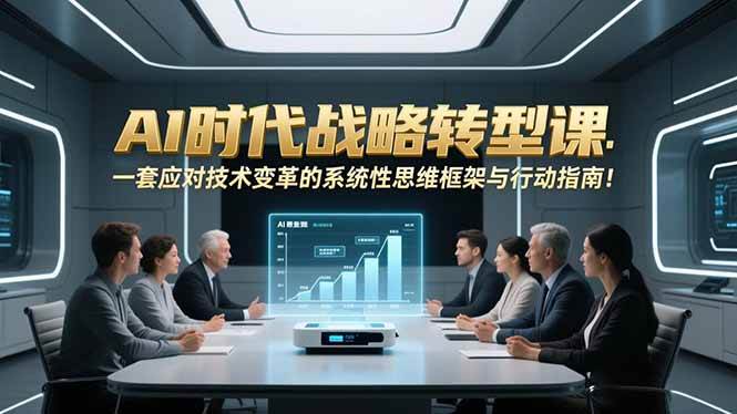 （16989期）AI时代战略转型课：一套应对技术变革的系统性思维框架与行动指南！-华夏圈