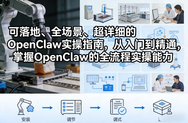 可落地、全场景、超详细的OpenClaw实操指南，从入门到精通，掌握OpenClaw的全流程实操能力-华夏圈