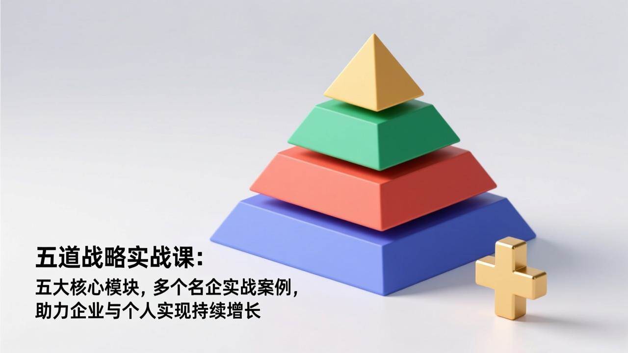 （17095期）五道战略实战课：五大核心模块，多个名企实战案例，助力企业与个人实现持续增长-华夏圈