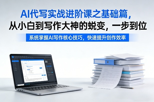 AI代写实战进阶课之基础篇，从小白到写作大神的蜕变，一步到位【揭秘】-华夏圈