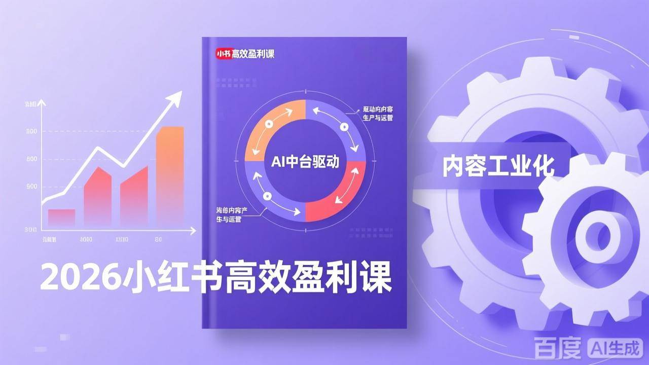 （17291期）2026小红书高效盈利课，流量双引擎+内容工业化+AI中台驱动，构建可复制的千万级营收模型-华夏圈